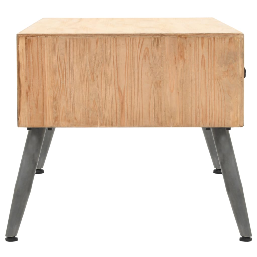 Soffbord Massivt Granträ 115X55X50 Cm