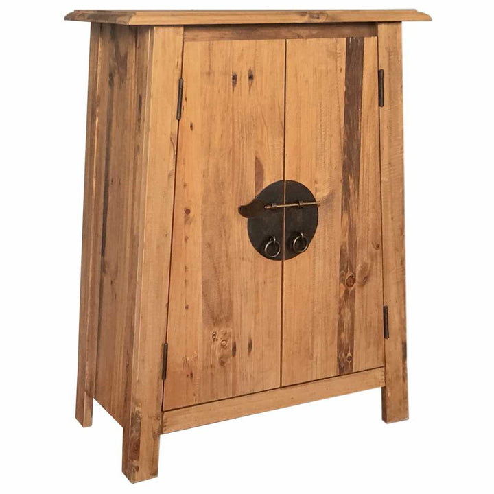 Badrumssidoskåp Massiv Furu 59X32X80 Cm