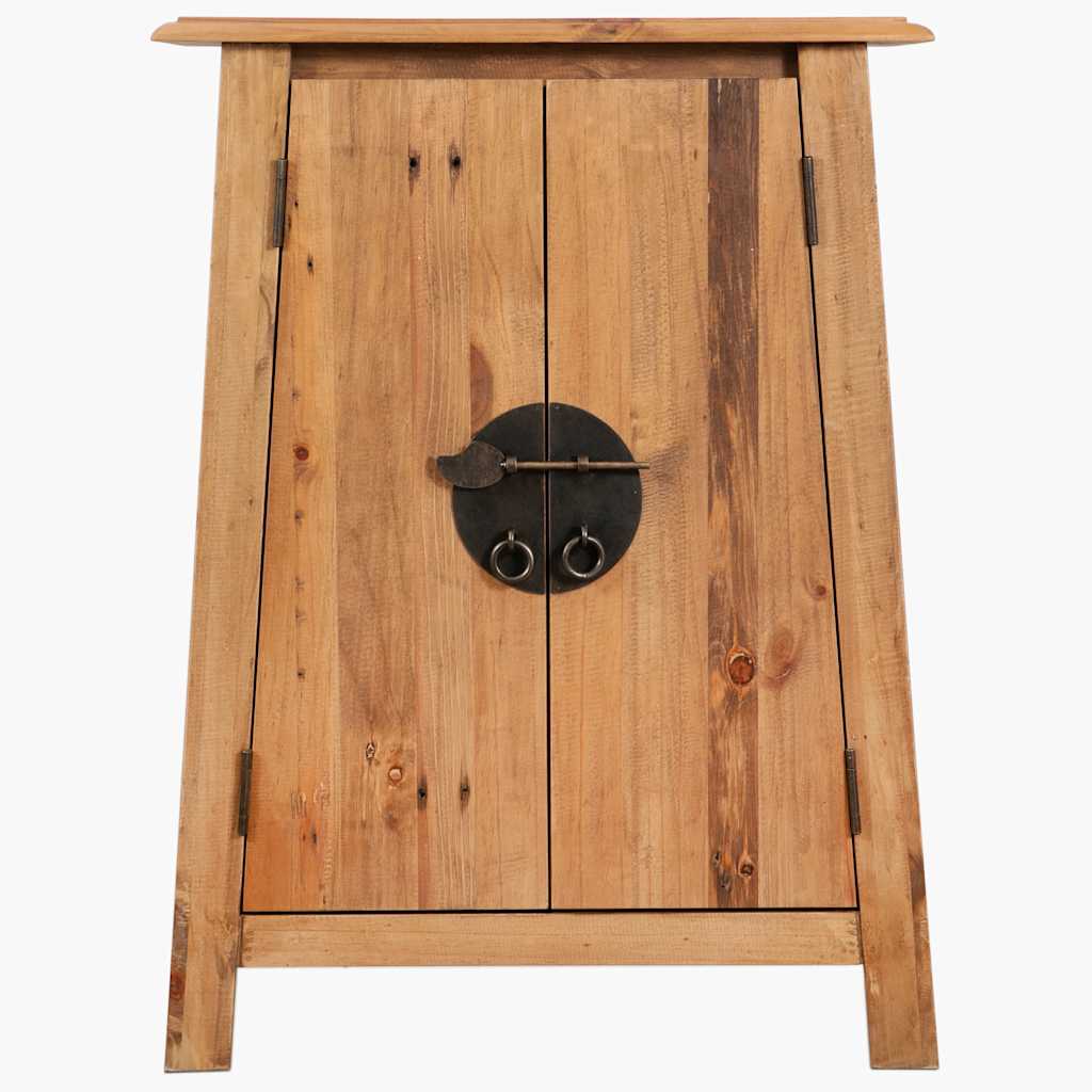 Badrumssidoskåp Massiv Furu 59X32X80 Cm