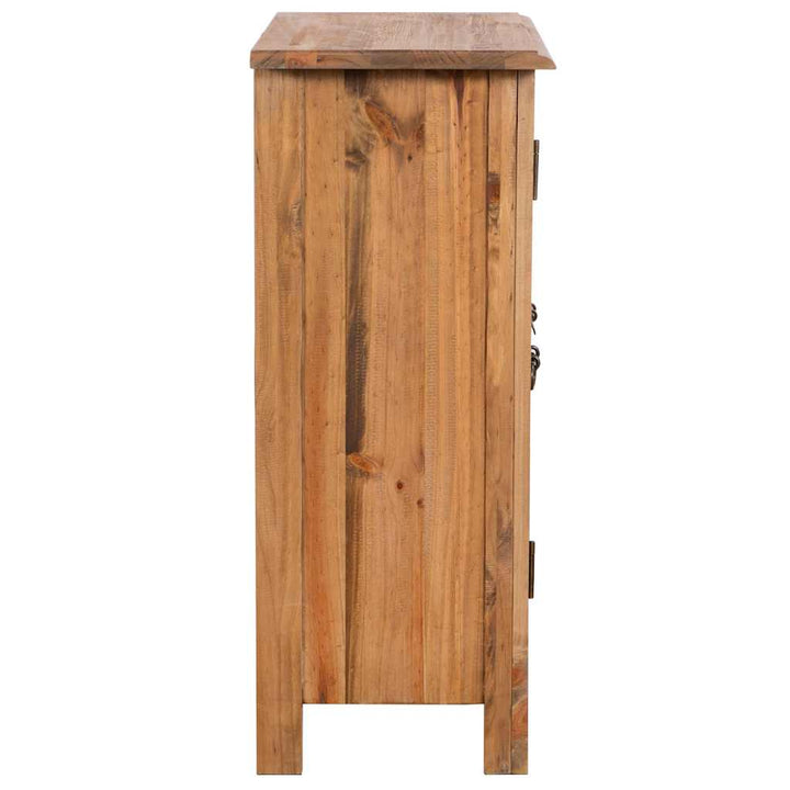 Badrumssidoskåp Massiv Furu 59X32X80 Cm