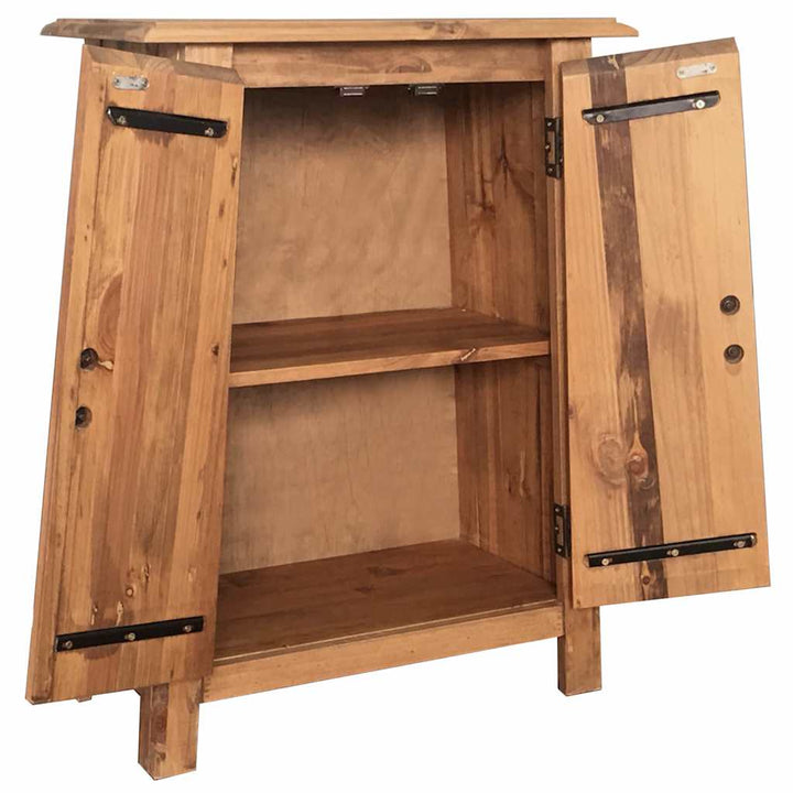 Badrumssidoskåp Massiv Furu 59X32X80 Cm