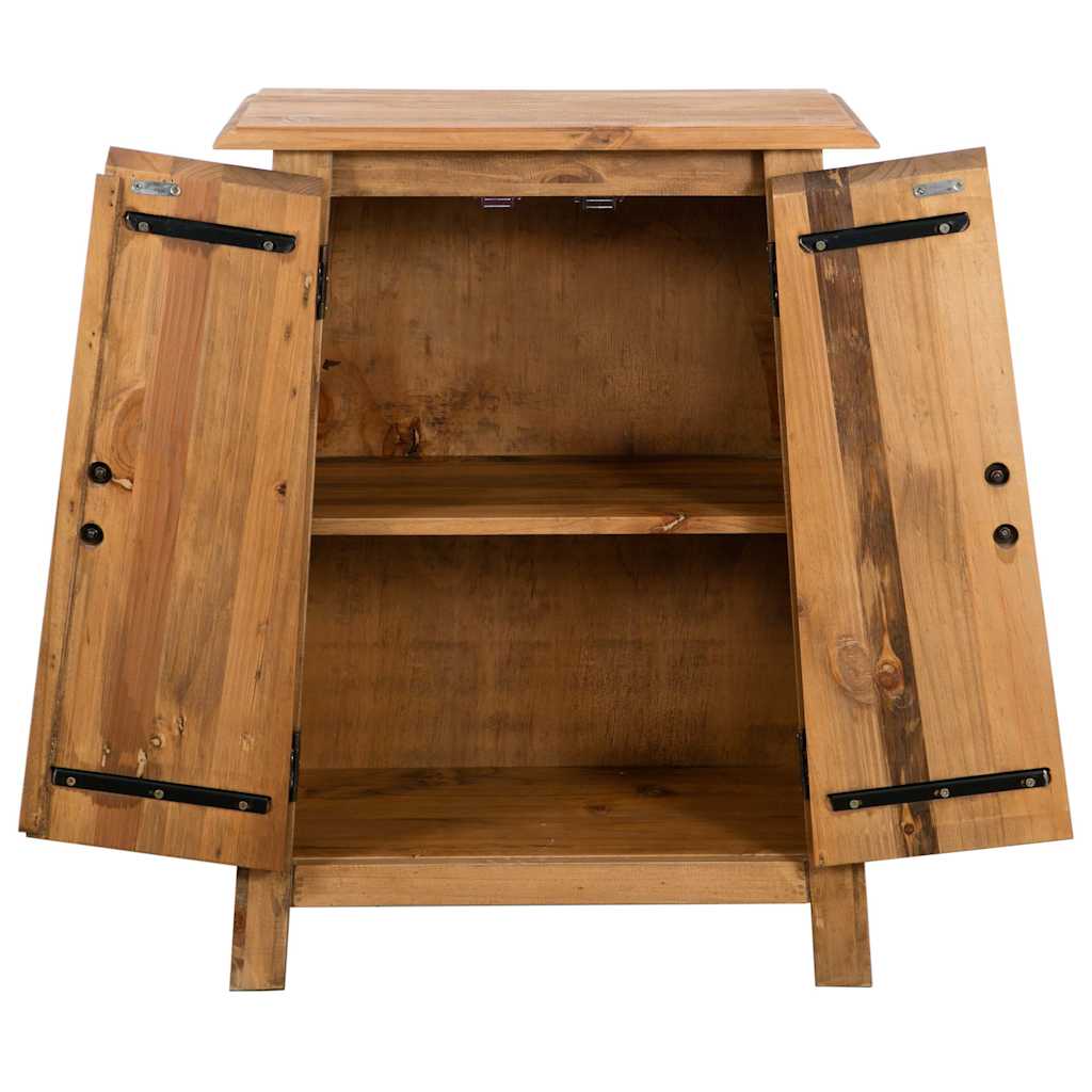 Badrumssidoskåp Massiv Furu 59X32X80 Cm