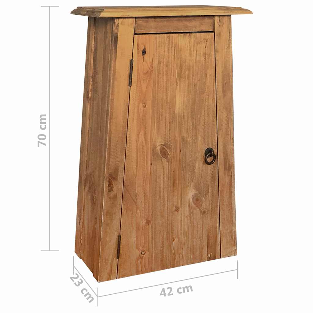 Väggskåp Badrum Massiv Furu 42X23X70 Cm