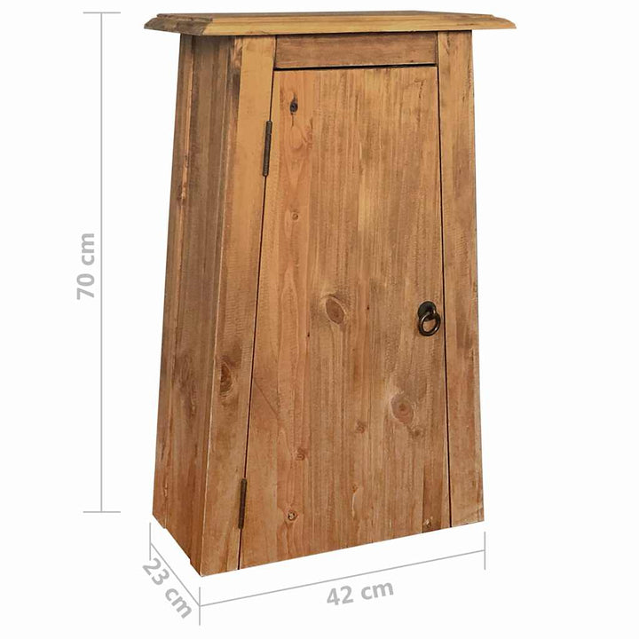 Väggskåp Badrum Massiv Furu 42X23X70 Cm