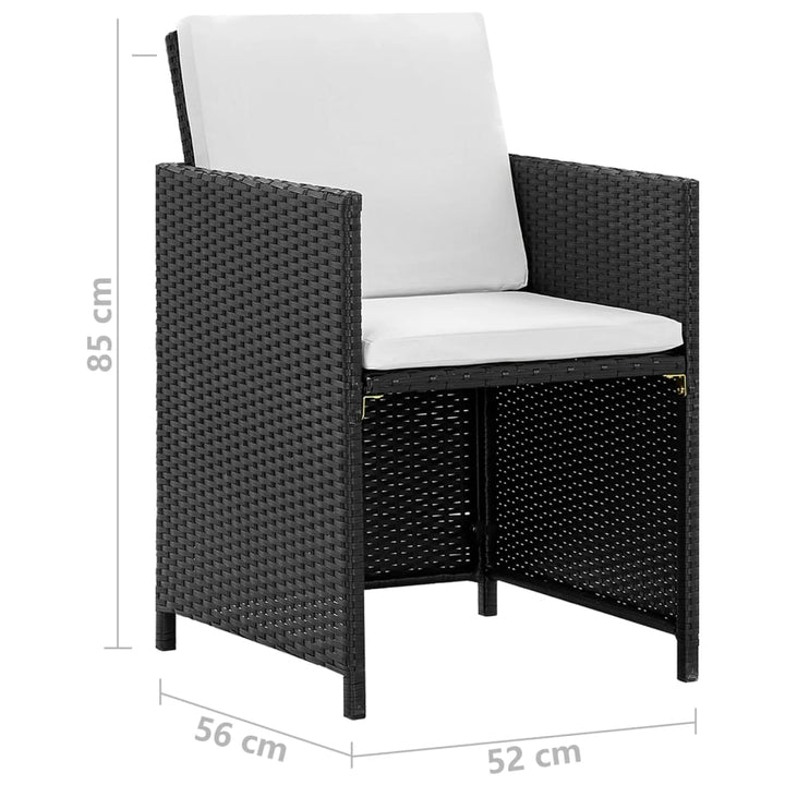 Matgrupp För Trädgården Med Dynor 5 Delar Konstrotting