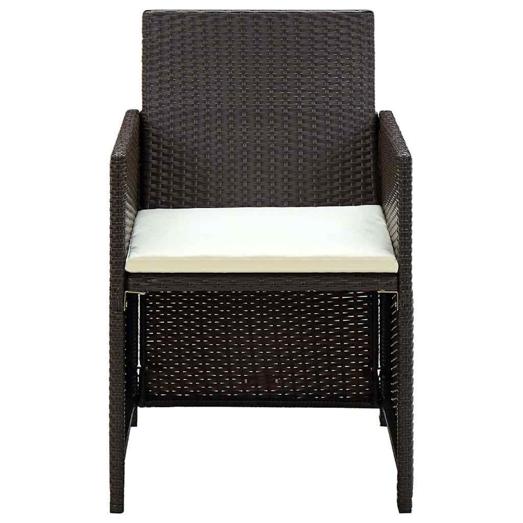 Loungegrupp För Trädgården Med Dynor 4 Delar Konstrotting