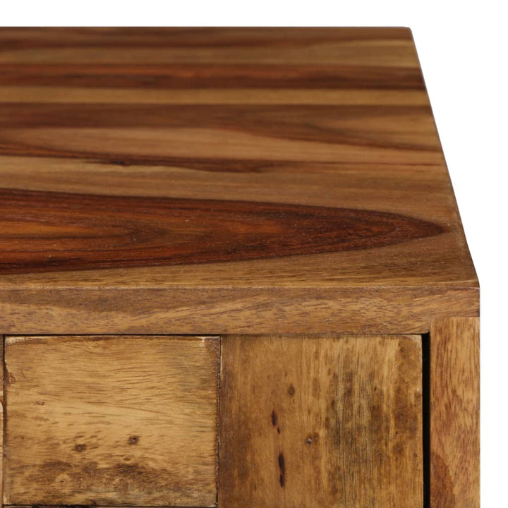 Soffbord Massivt Sheshamträ Med Honungsfinish 110X50X37 Cm