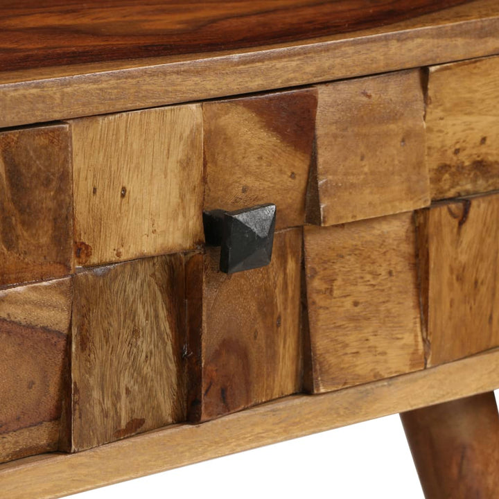 Soffbord Massivt Sheshamträ Med Honungsfinish 110X50X37 Cm