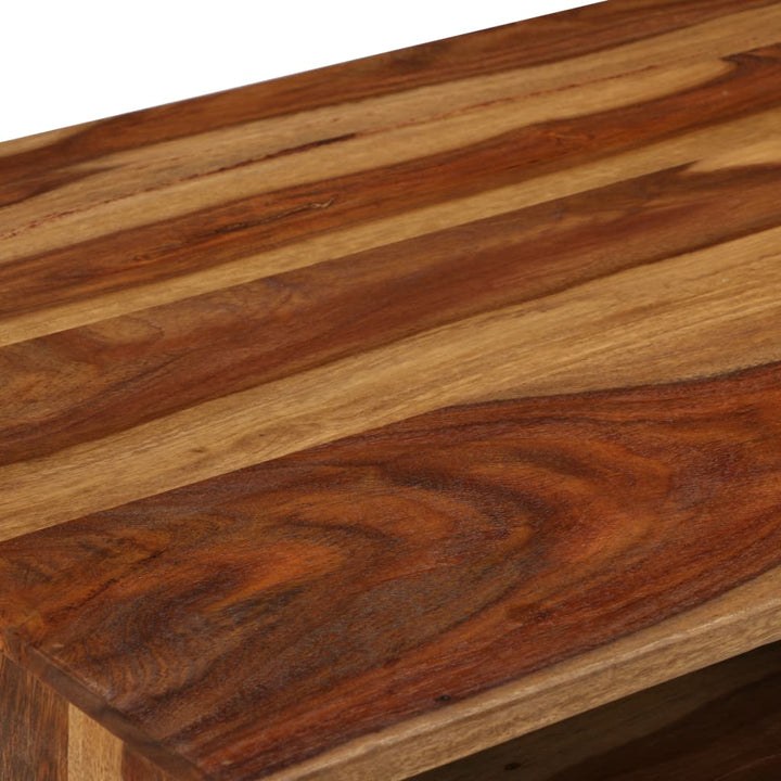 Soffbord Massivt Sheshamträ Med Honungsfinish 110X50X37 Cm