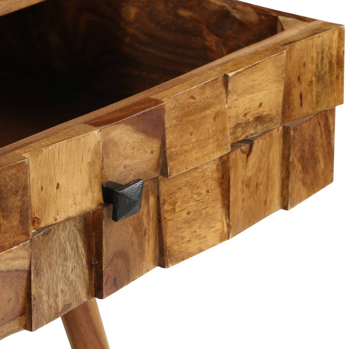 Soffbord Massivt Sheshamträ Med Honungsfinish 110X50X37 Cm