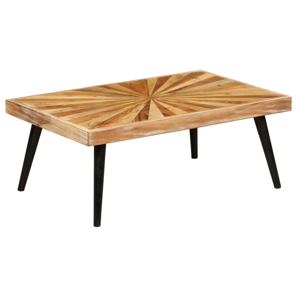 Soffbord Massivt Mangoträ 90X55X36 Cm