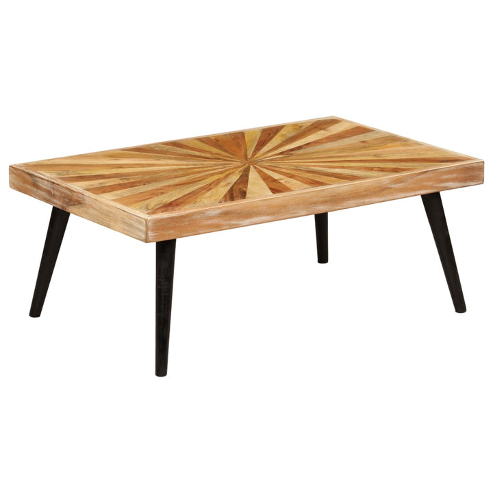 Soffbord Massivt Mangoträ 90X55X36 Cm