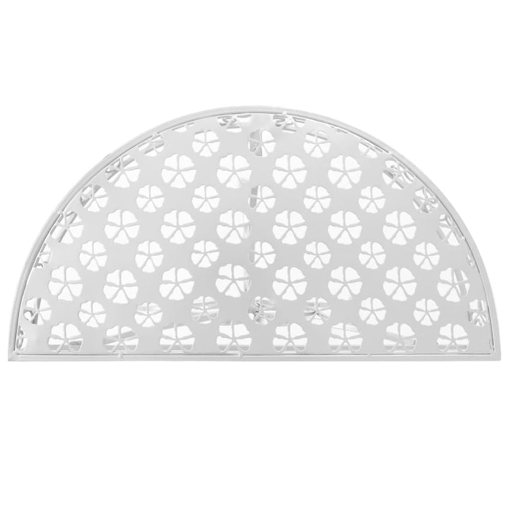 Sidobord Vintage Stil Halvrunt Metall 72X36X74 Cm