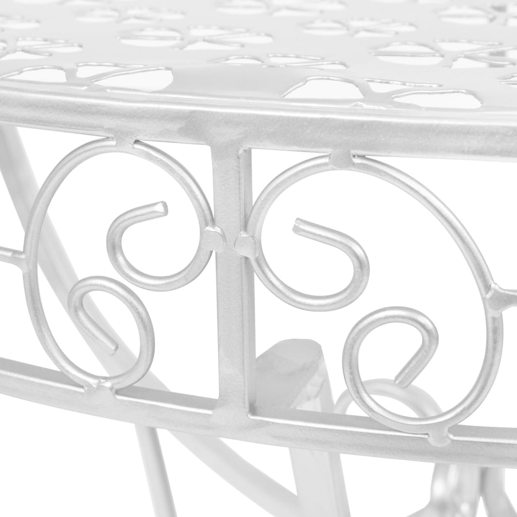 Sidobord Vintage Stil Halvrunt Metall 72X36X74 Cm