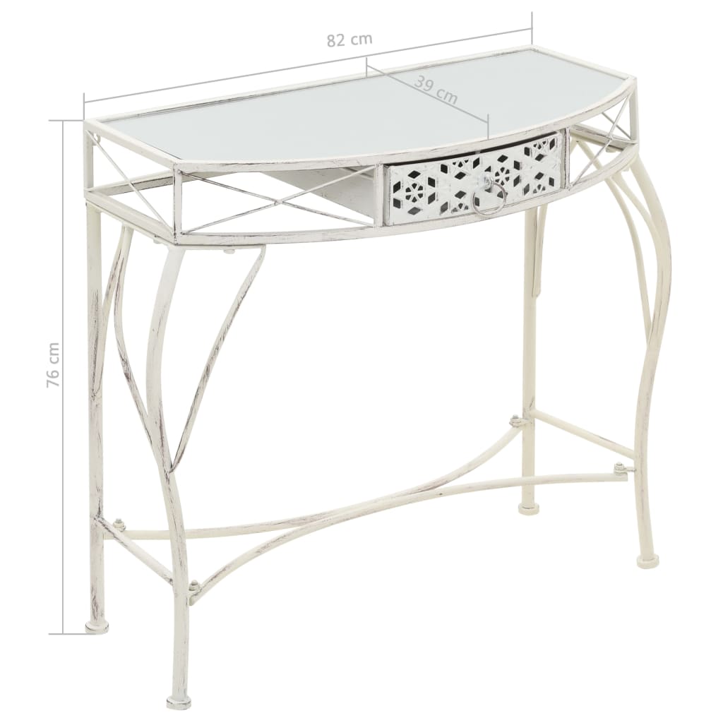 Sidobord Fransk Stil Metall 82X39X76 Cm