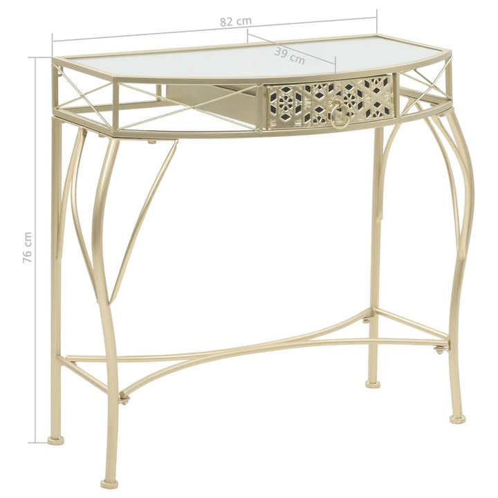 Sidobord Fransk Stil Metall 82X39X76 Cm