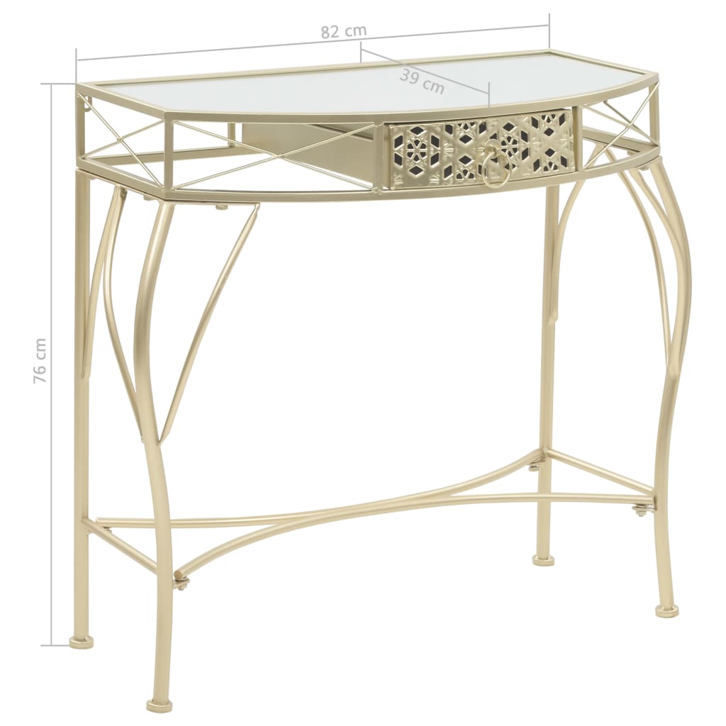 Sidobord Fransk Stil Metall 82X39X76 Cm