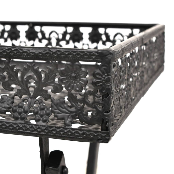 Hopfällbart Tebord Vintage Stil Metall 58X35X72 Cm Svart