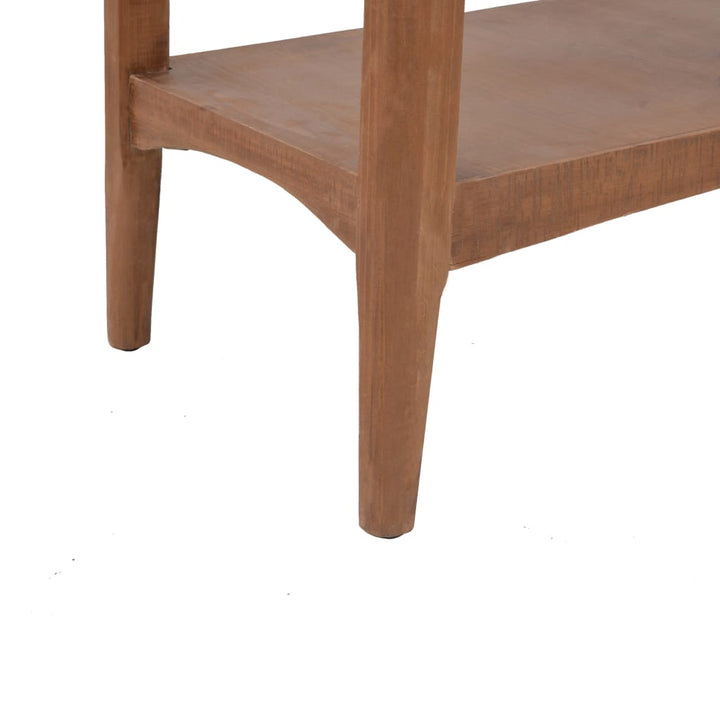 Konsolbord Massivt Granträ 126X40X77,5 Cm Brun
