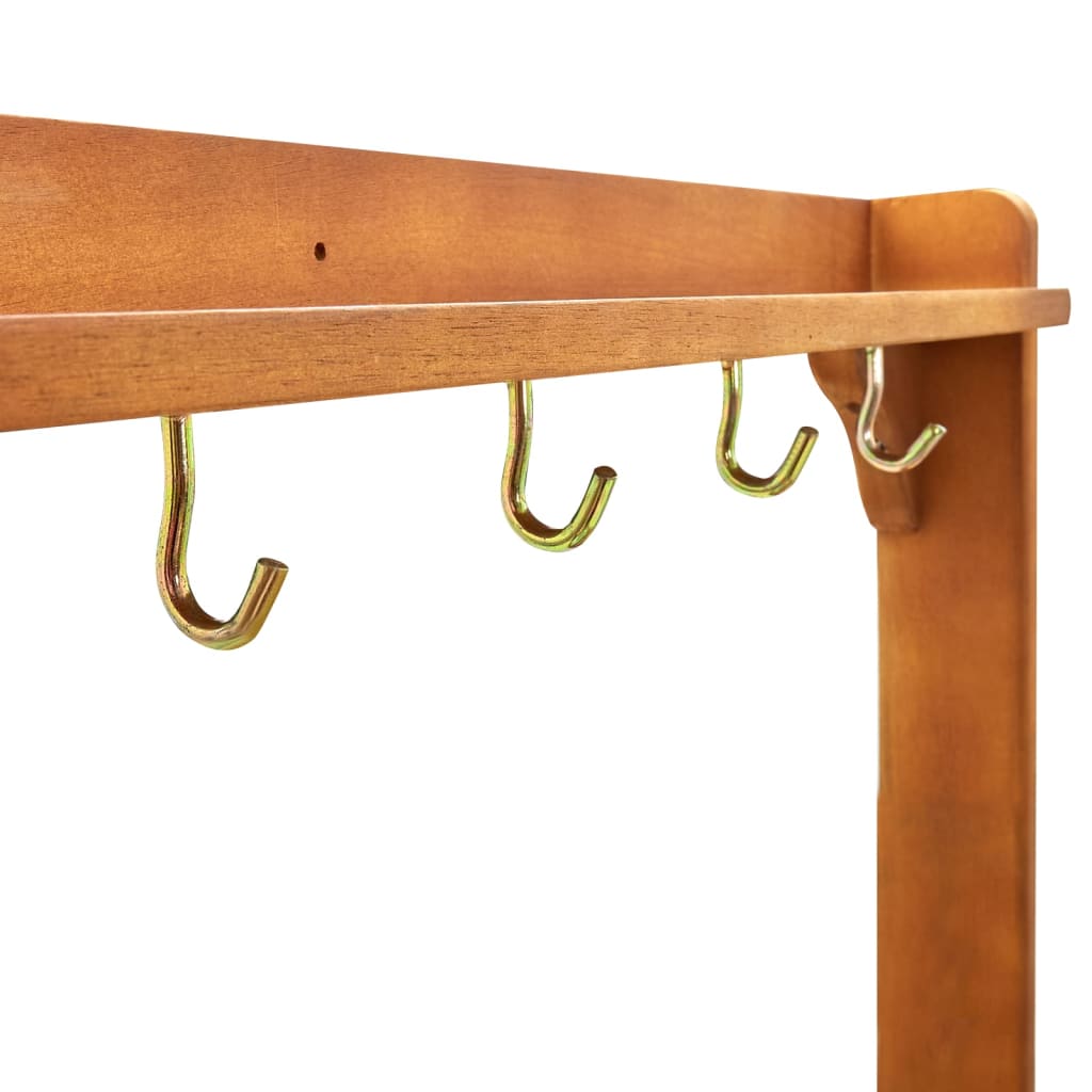Köksvagn För Trädgård Massivt Akaciaträ 92X43,5X141,5 Cm