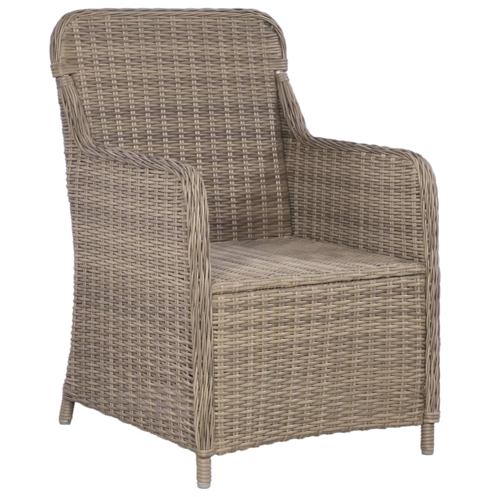 Bistrogrupp 3 Delar Med Dynor Konstrotting Brun