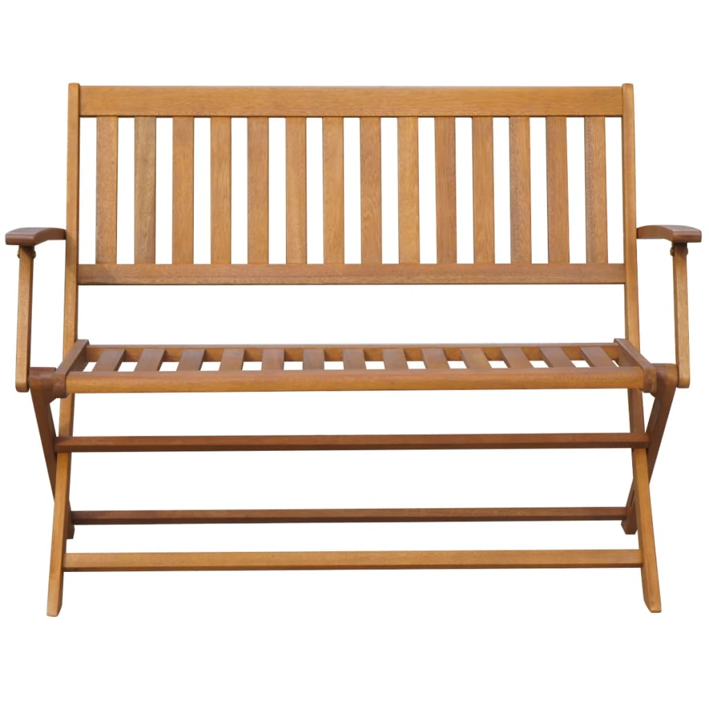 Trädgårdsbänk 120 Cm Massivt Akaciaträ