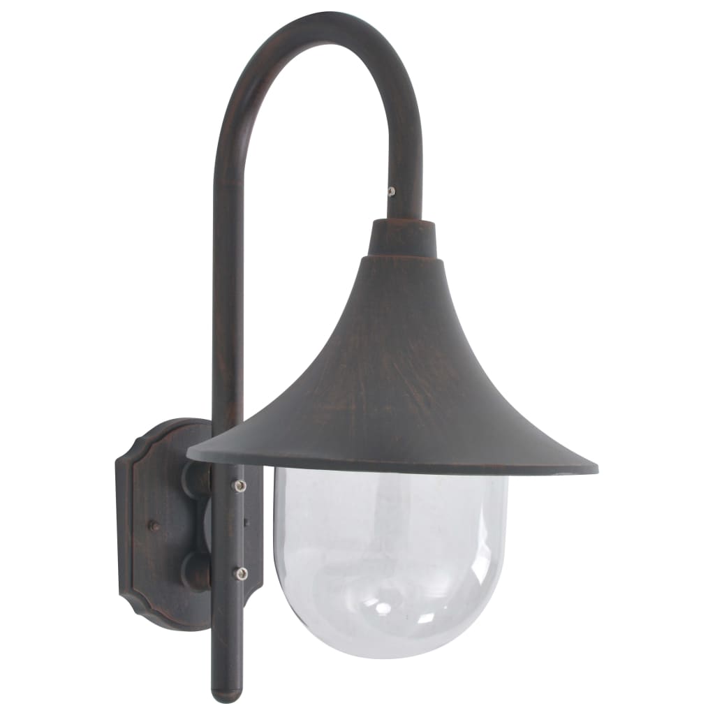 Vägglampa För Trädgård E27 42 Cm Aluminium
