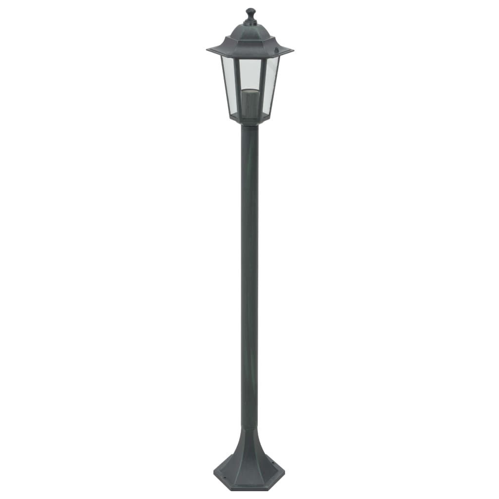 Lyktstolpar För Trädgård 6 St E27 110 Cm Aluminium