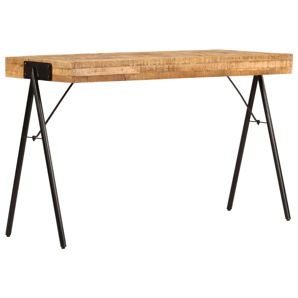 Skrivbord Massivt Mangoträ 118X50X75 Cm