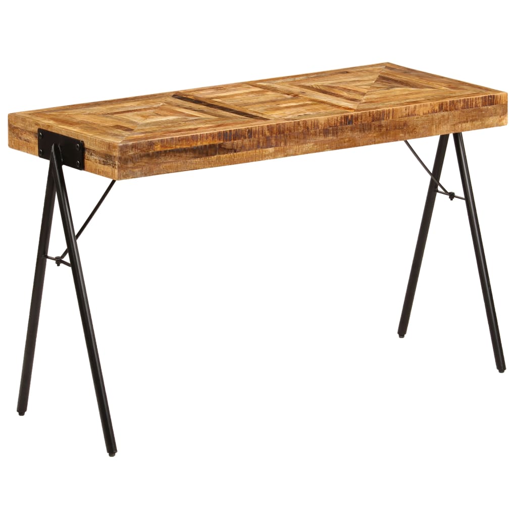 Skrivbord Massivt Mangoträ 118X50X75 Cm