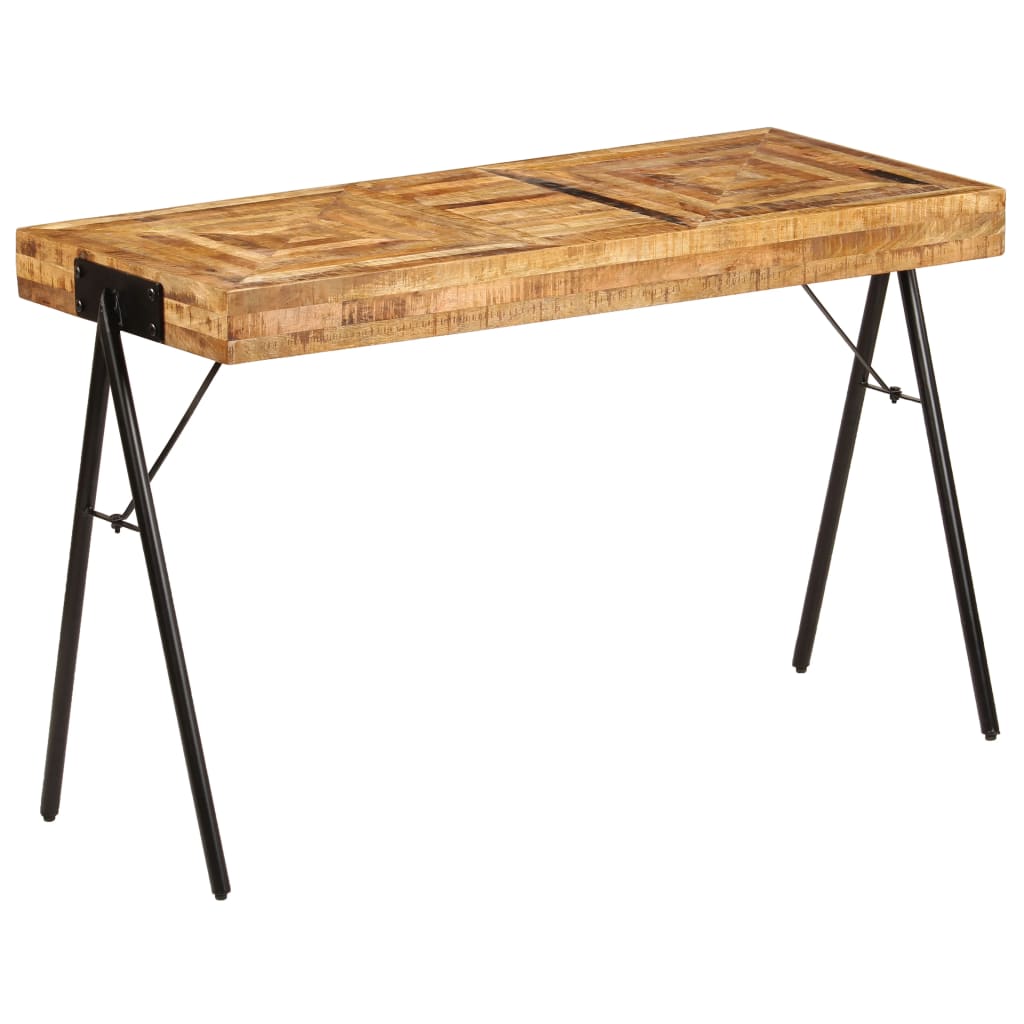 Skrivbord Massivt Mangoträ 118X50X75 Cm