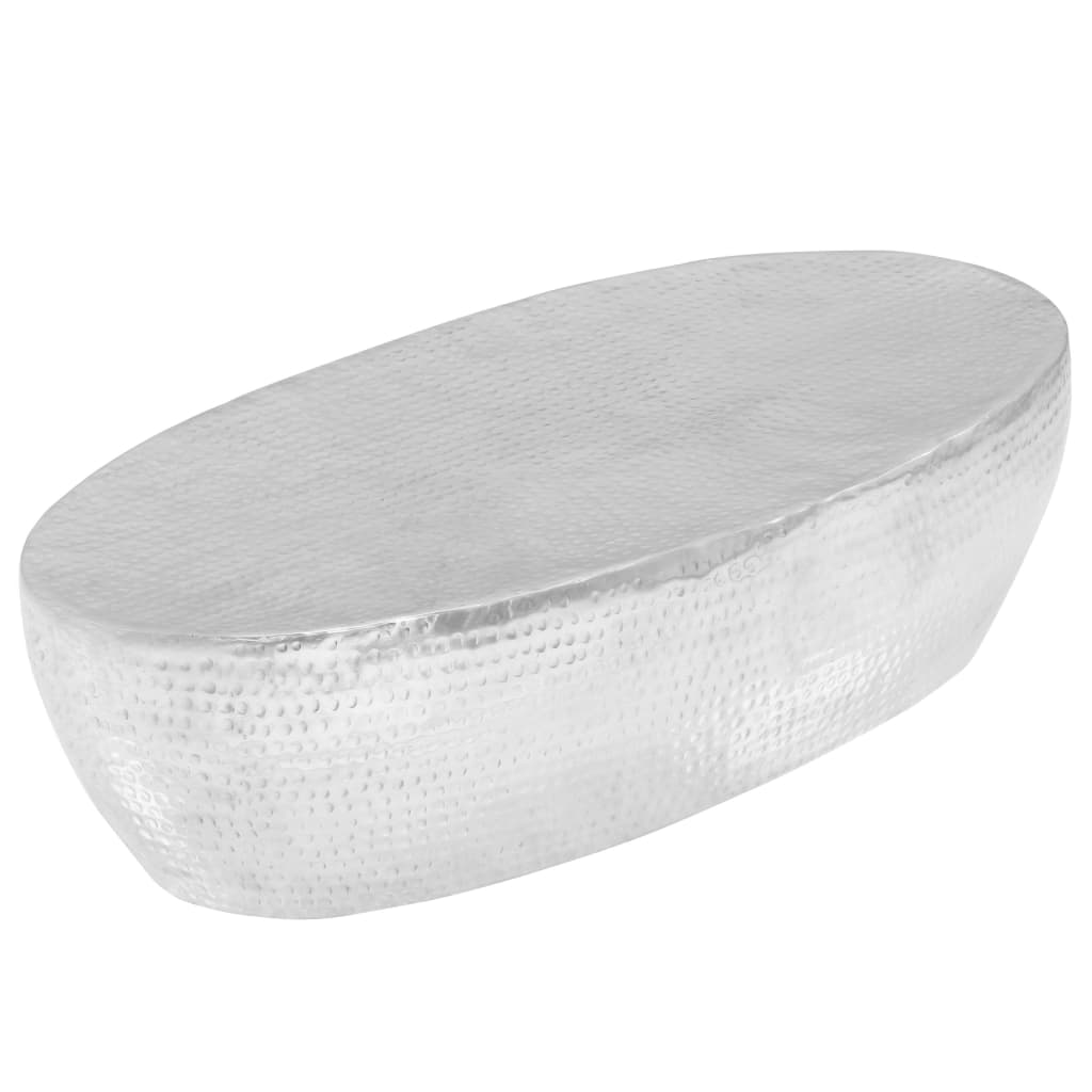 Soffbord Hamrad Aluminium 100X50X28 Cm Silver