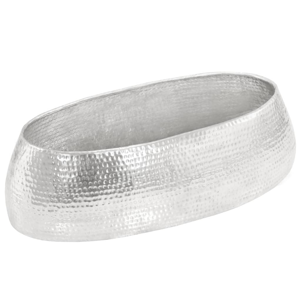 Soffbord Hamrad Aluminium 100X50X28 Cm Silver