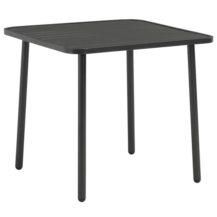 Trädgårdsbord Mörkgrå Stål