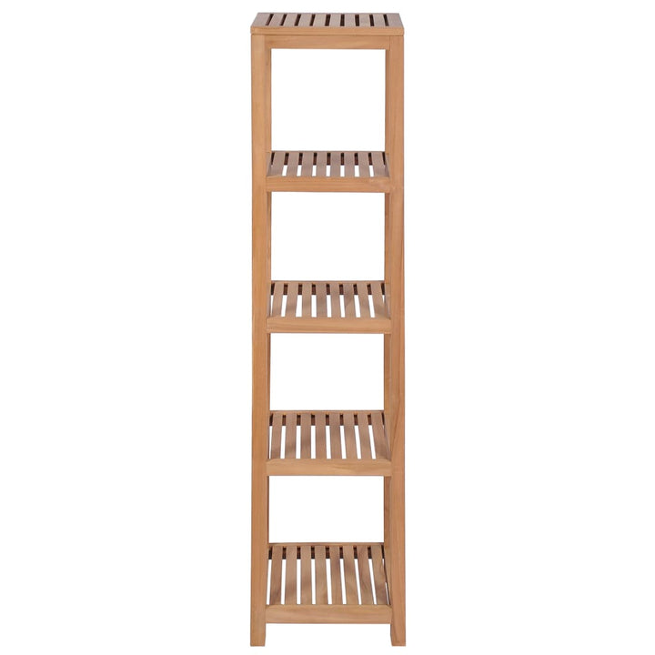 Badrumshylla 4 Nivåer Massiv Teak 42X42X165 Cm