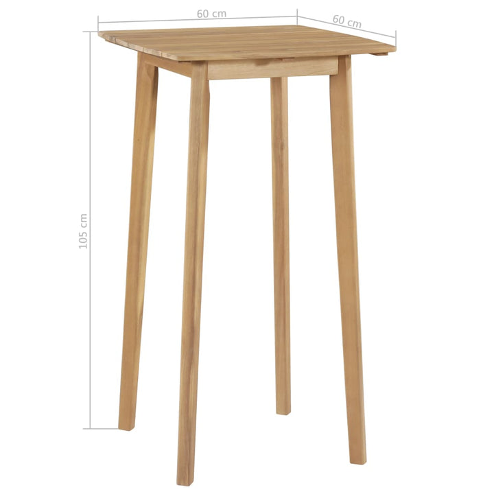 Bargrupp 3 Delar Massivt Akaciaträ