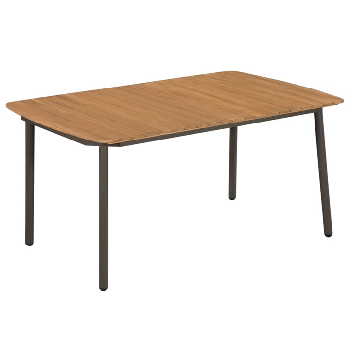 Trädgårdsbord 150X90X72Cm Massivt Akaciaträ Och Stål