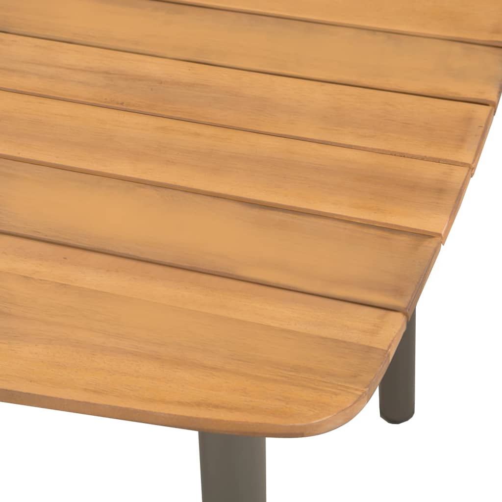 Trädgårdsbord 150X90X72Cm Massivt Akaciaträ Och Stål