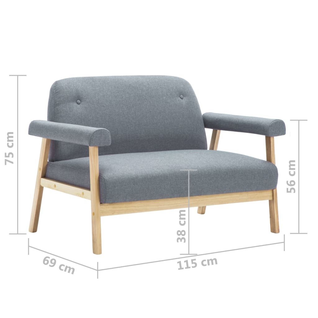 Soffa 2-Sits Tyg