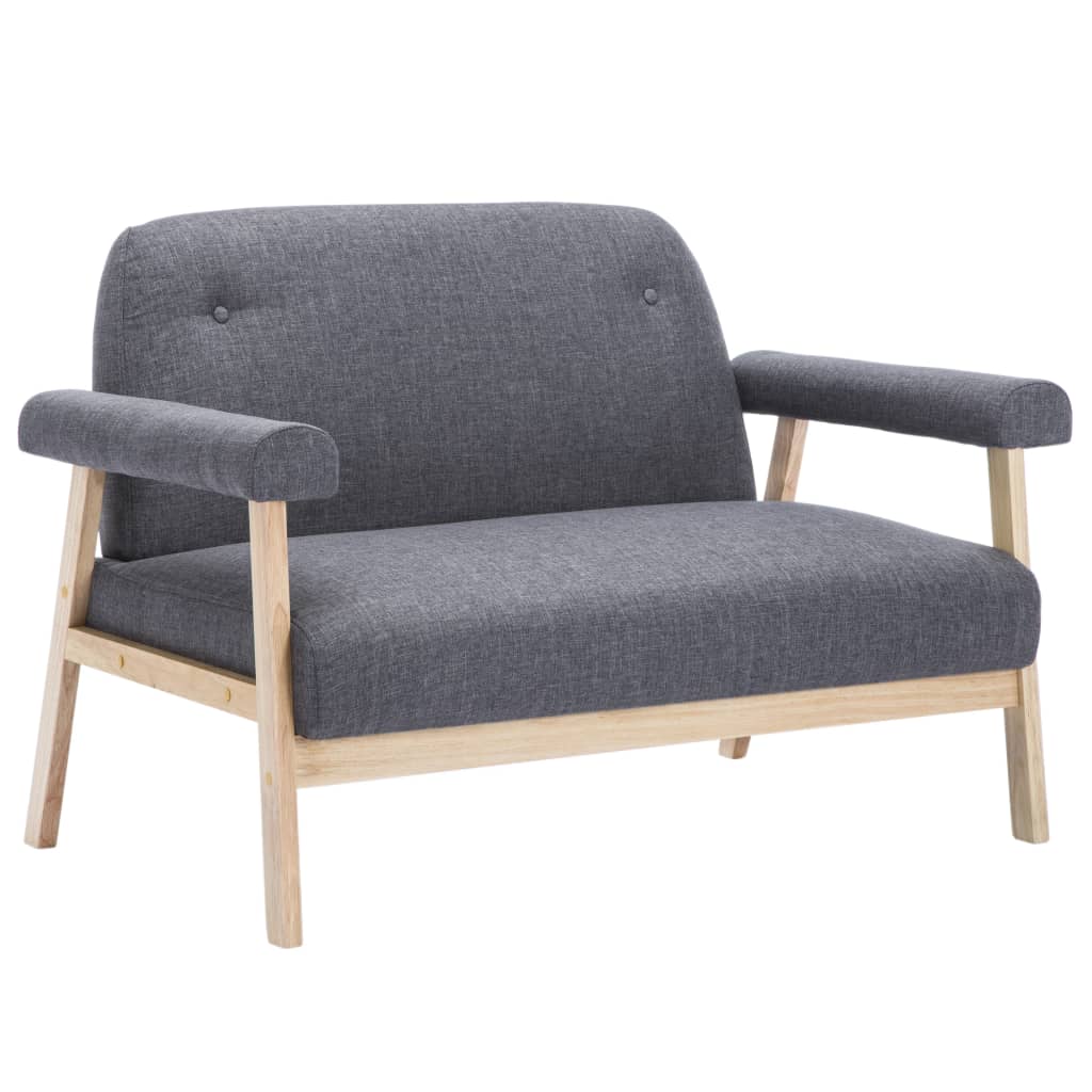 2-Sitssoffa Tyg Mörkgrå