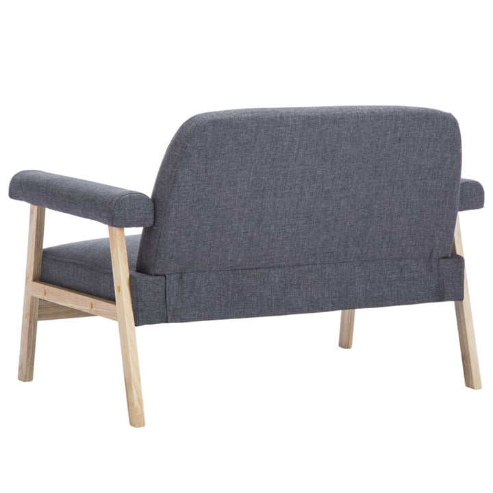 2-Sitssoffa Tyg Mörkgrå