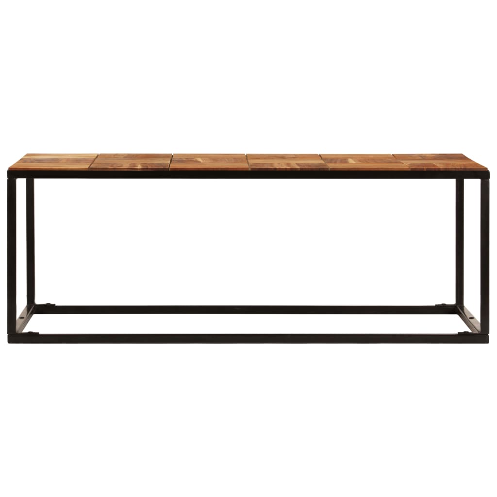 Soffbord 110X60X40 Cm Massivt Akaciaträ Och Stål