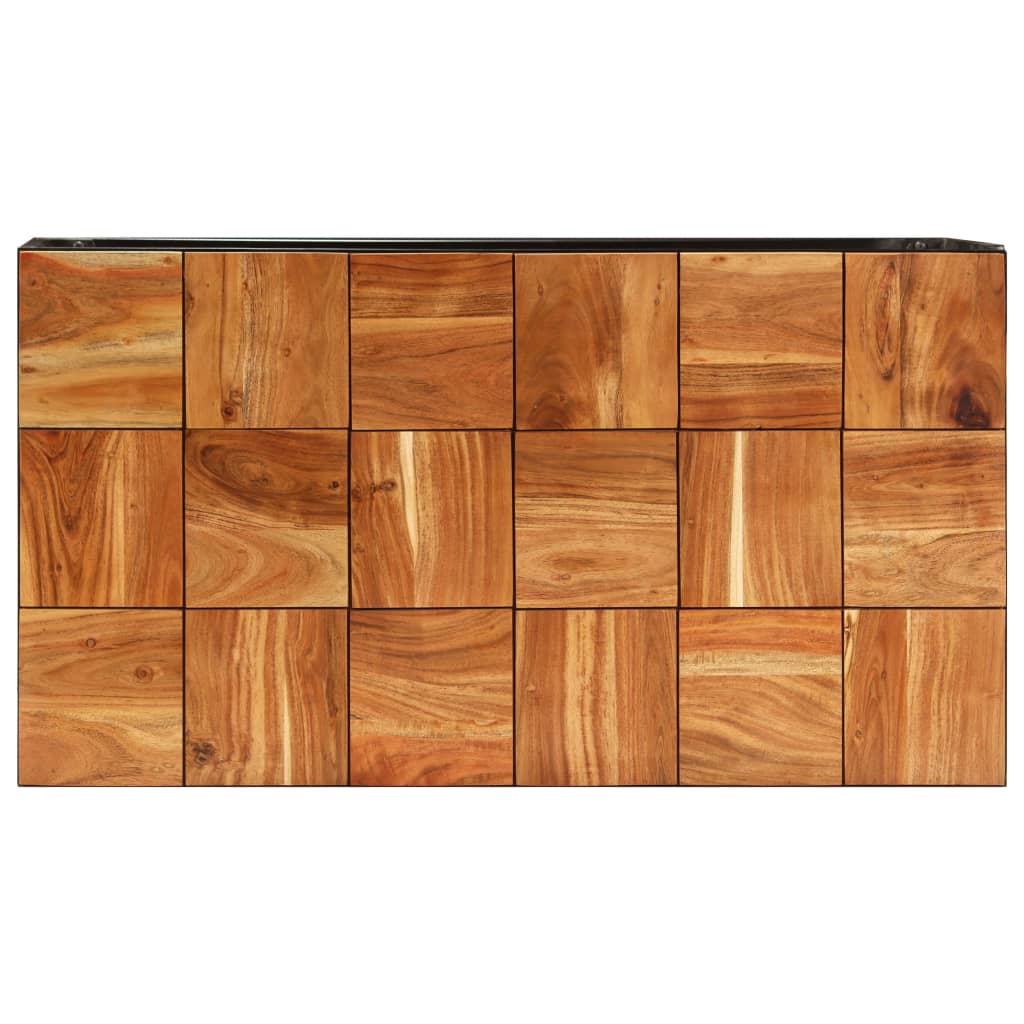 Soffbord 110X60X40 Cm Massivt Akaciaträ Och Stål