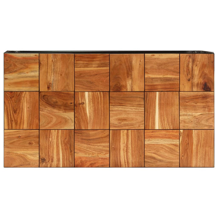 Soffbord 110X60X40 Cm Massivt Akaciaträ Och Stål