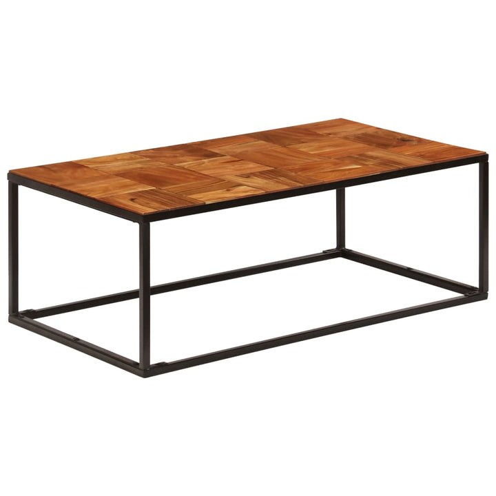 Soffbord 110X60X40 Cm Massivt Akaciaträ Och Stål