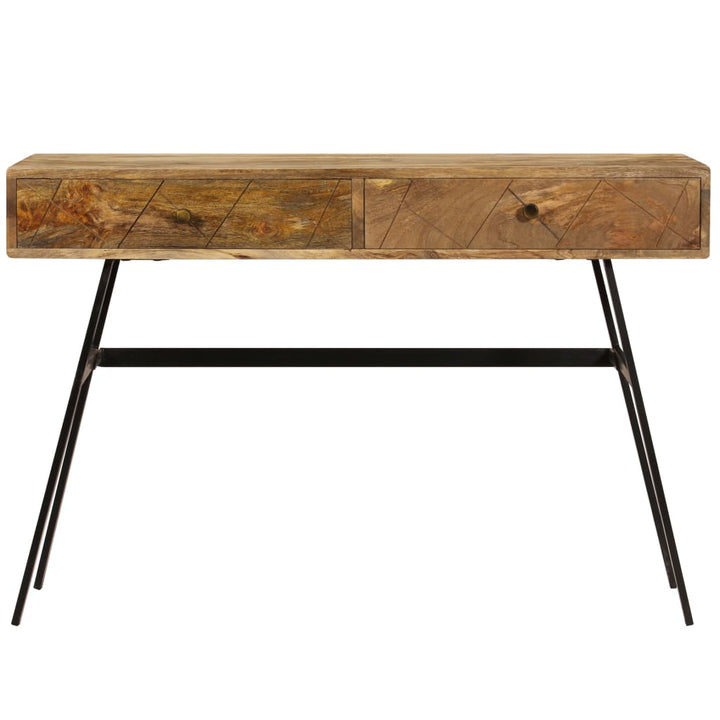 Skrivbord Med Lådor Massivt Mangoträ 110X50X76 Cm