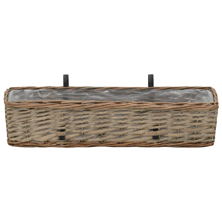 Balkonglåda 2 St Korg Med Pe-Foder 60 Cm