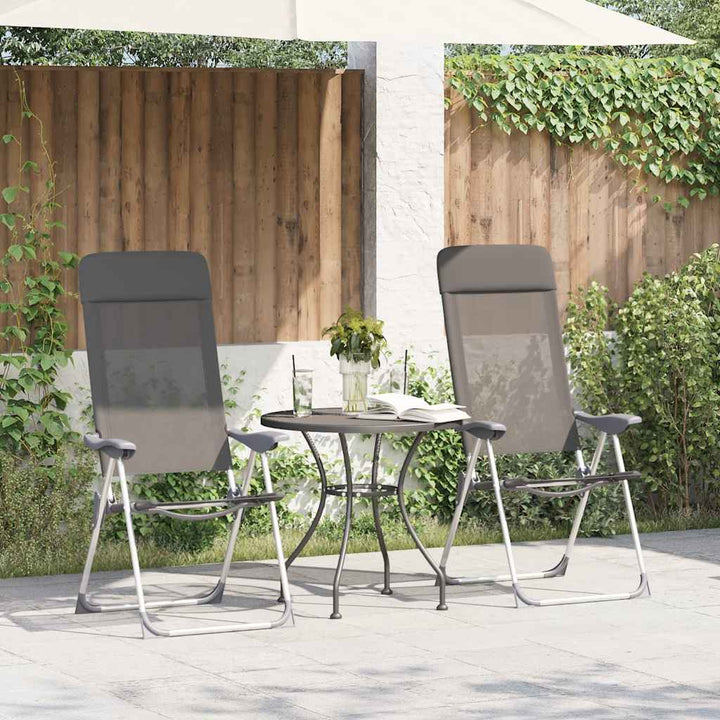 Hopfällbara Campingstolar 2 St Aluminium