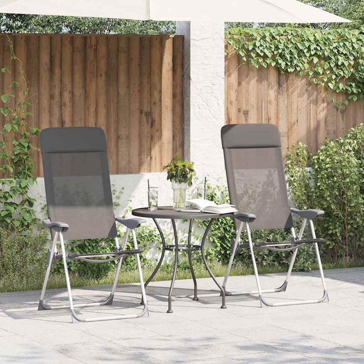Hopfällbara Campingstolar 2 St Aluminium