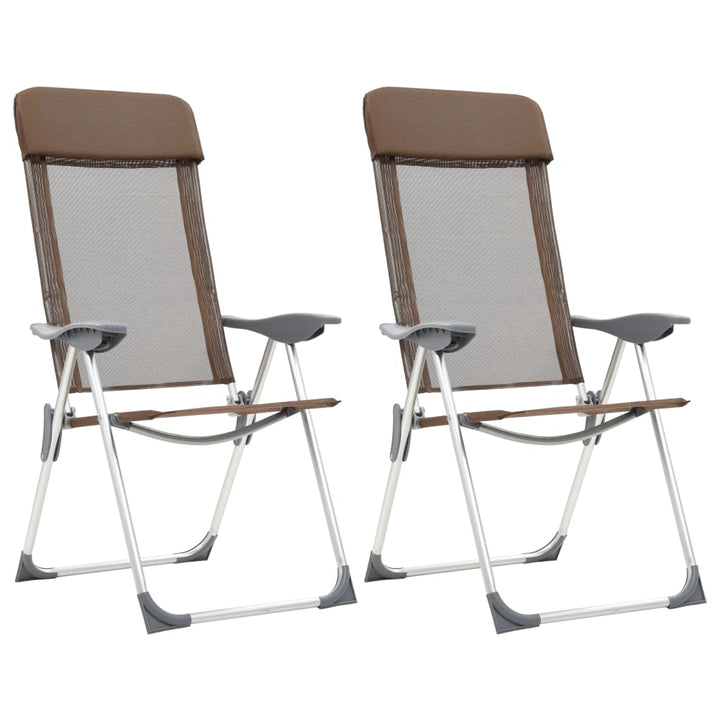 Hopfällbara Campingstolar 2 St Aluminium